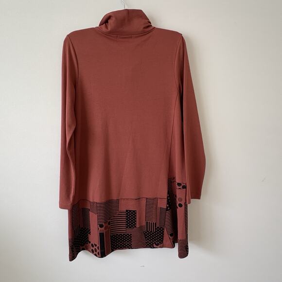 Chalet et cici Tunic Womens Small Lagenlook Boho Vacation Resort Travel Coastal - Picture 5 of 6